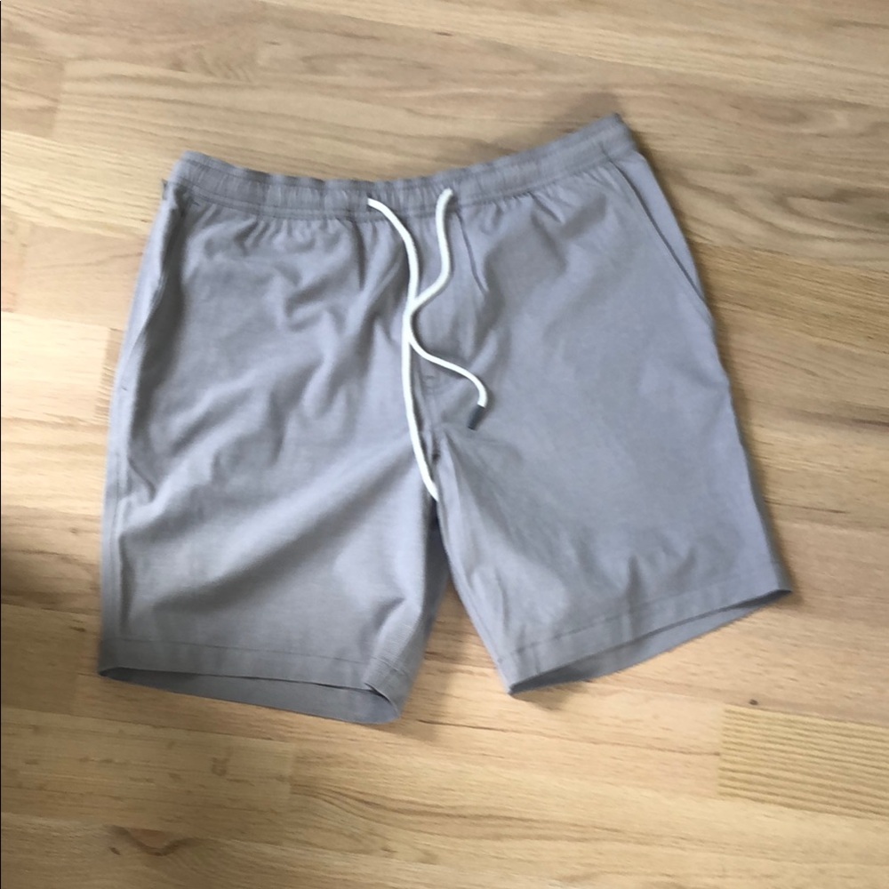 Duck Head Gray Athletic Shorts with Elastic Waistband